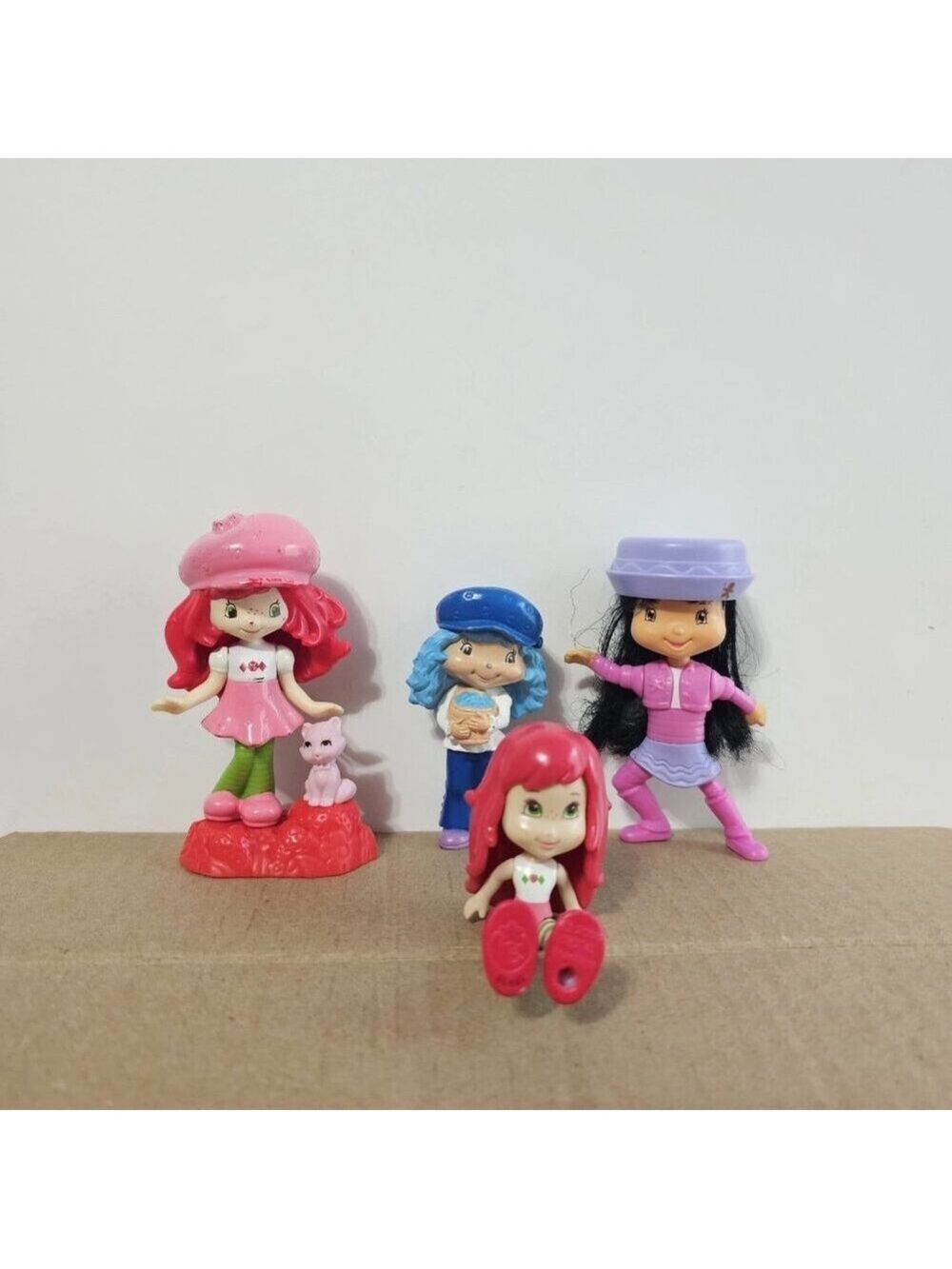 Strawberry Shortcake Figure Dolls Cake Topper Lot Of 4 Bundle